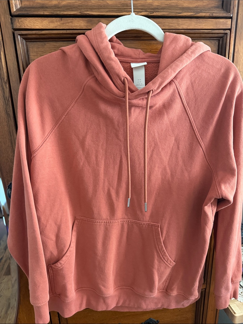 H&M Women's Hooded Pullover Sweater - Coral